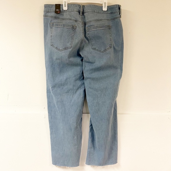 NWT Torrid perfect wide leg vintage stretch Mid Rise jean size 10R raw hem - Picture 6 of 12
